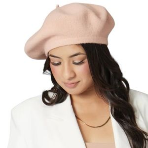 SAN DIEGO HAT CO. Women’s Wool Beret in Blush Size: One Size